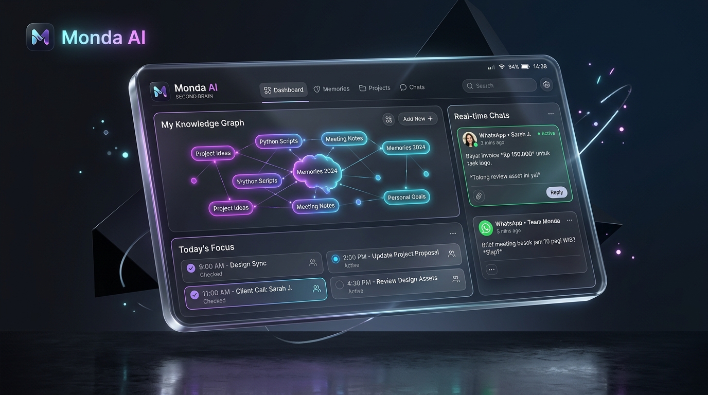 Monda AI Second Brain Interface