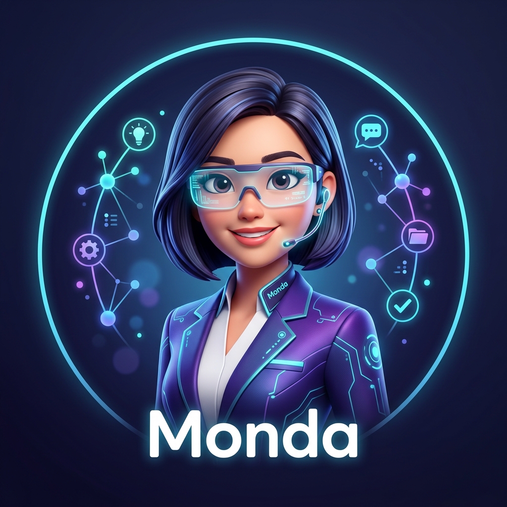 Monda AI Secretary Mascot